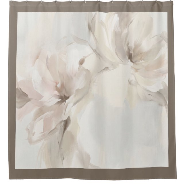 "Abstrakt Floral" Duschvorhang (Vorderseite)