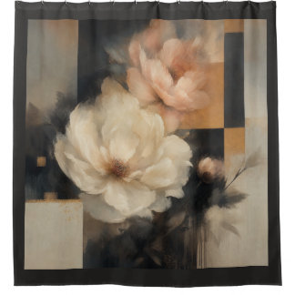 "Abstrakt Floral" Duschvorhang