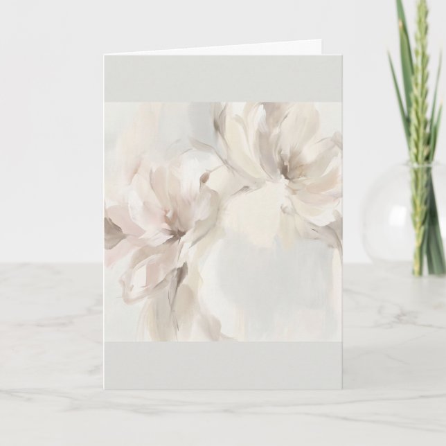 "Abstrakt Floral" Karte (Vorderseite)