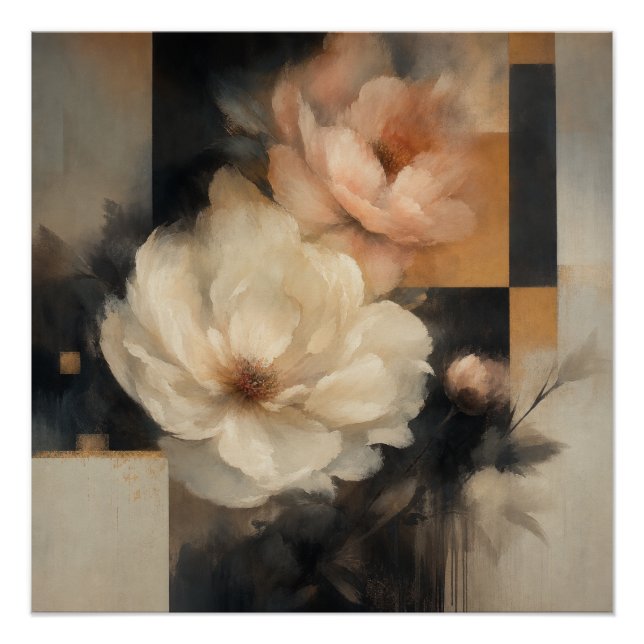 "Abstrakt Floral" Poster (Vorderseite)
