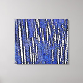 Abstrakt Forest Royal-Blue Leinwanddruck