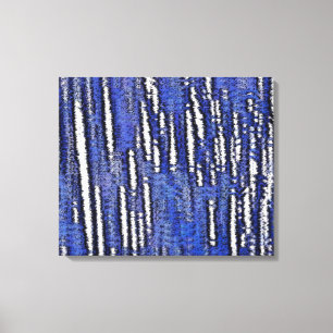 Abstrakt Forest Royal-Blue Leinwanddruck