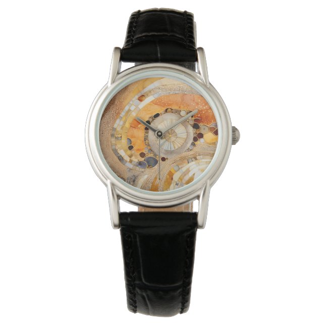 Abstrakt Fossil Watch Armbanduhr (Vorderseite)
