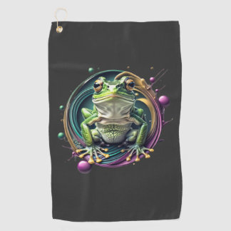 Abstrakt Frog Symphony Golfhandtuch