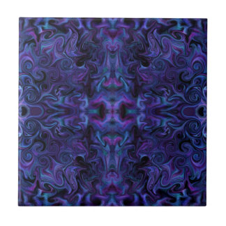 Abstrakt Funky Deep Lila Fliese