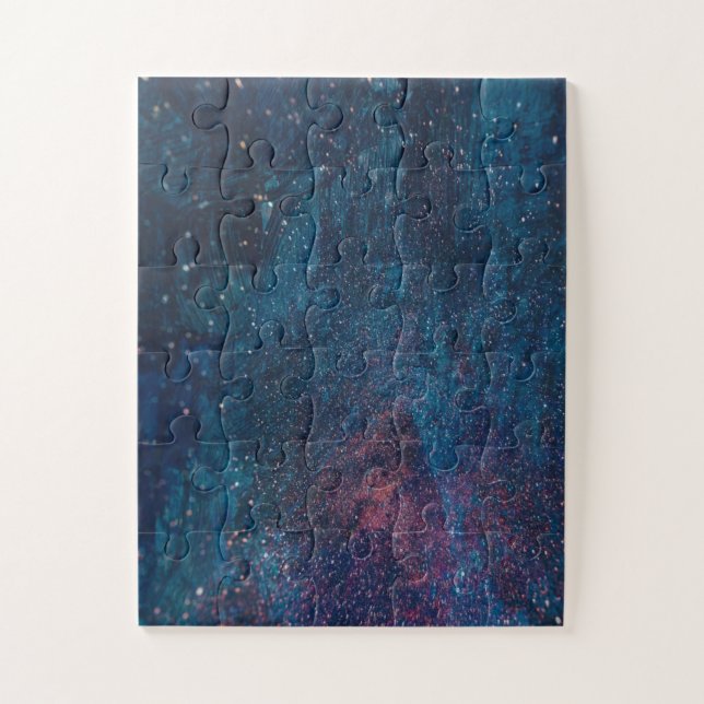 Abstrakt Galaxy Glitzer Paint Pattern (Vertikal)