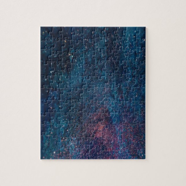 Abstrakt Galaxy Glitzer Paint Pattern (Vertikal)