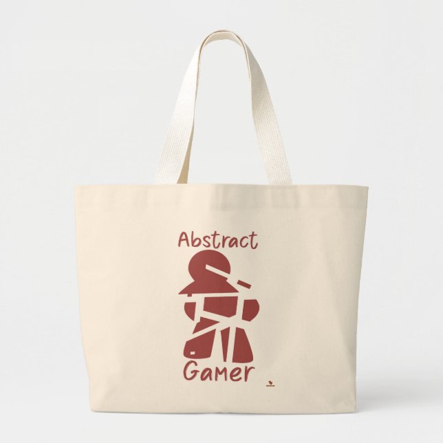Abstrakt Gamer Fun gebrochen Meeple Coole Kunst Jumbo Stoffbeutel (Vorne)