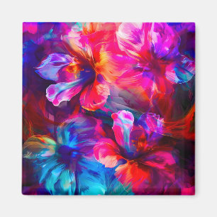 Abstrakt Garden Bloom Magnet