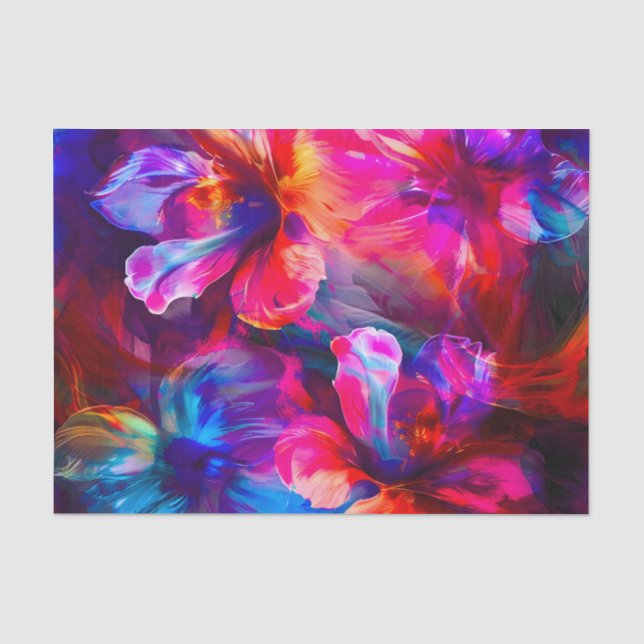 Abstrakt Garden Bloom Seidenpapier (Vorderseite)