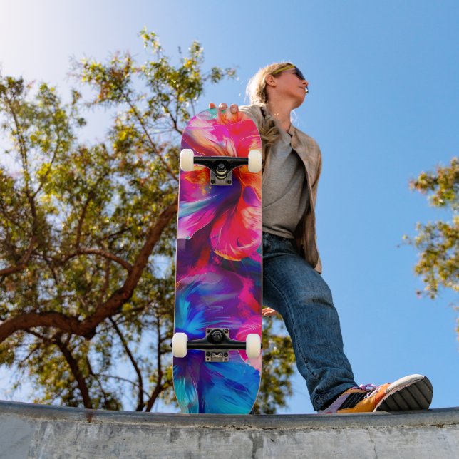 Abstrakt Garden Bloom Skateboard (Außenbereich 1)