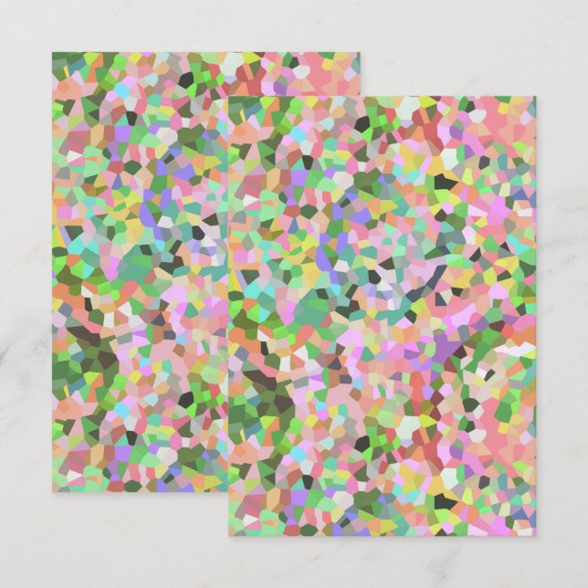 Abstrakt Garden Kalidoscope Karte (Vorne/Hinten)