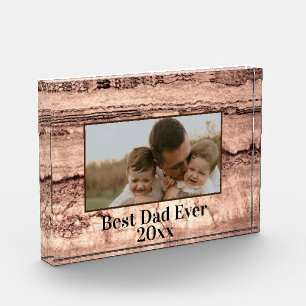 Abstrakt gebrannter Siena-Marmor-Granit personalis Fotoblock