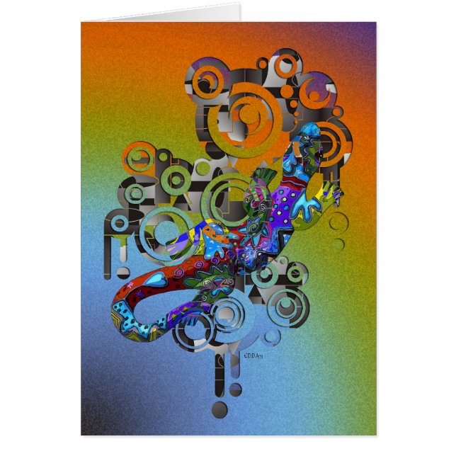 abstrakt Gecko (Vorne)