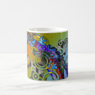 abstrakt Gecko Kaffeetasse