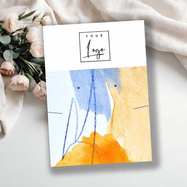 Abstrakt-Gelb-Blau-Art-Logo Visitenkarte (Von Creator hochgeladen)