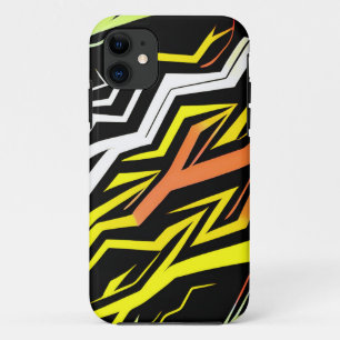 Abstrakt-gelb-orange Streifen Case-Mate iPhone Hülle