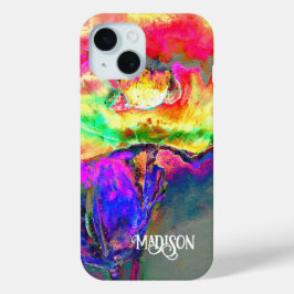 Abstrakt-gelb-rosa Aquarellmalerei Case-Mate iPhone Hülle