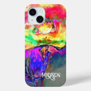 Abstrakt-gelb-rosa Aquarellmalerei Case-Mate iPhone Hülle