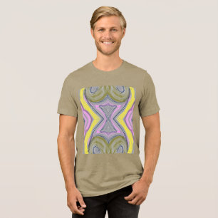 abstrakt gelb Tri-Blend shirt
