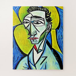 Abstrakt Gelb und Blauer Spaß Kunstmuseum