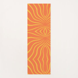 Abstrakt gelb und orange yogamatte