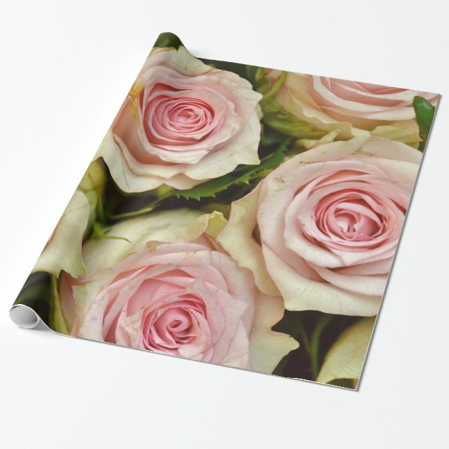 Abstrakt Gelbe Rosen Garten Elegante Geschenkpapier (Ungerollt)