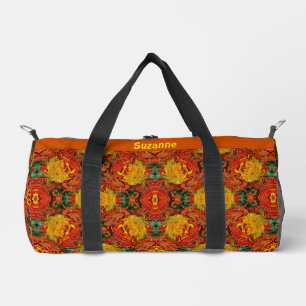 Abstrakt Gelbgrün Personalisiert Duffle Bag