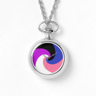 Abstrakt Genderfluid Pride Flag Armbanduhr