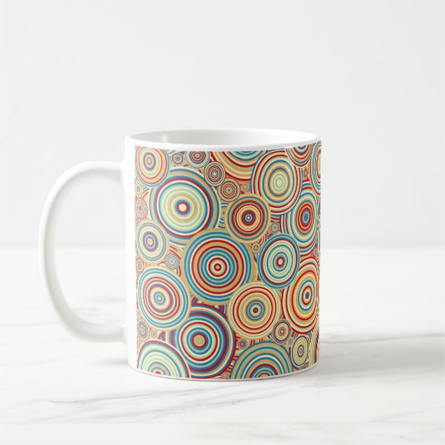 Abstrakt Generative Kunstfarbe  Kaffeetasse (Links)