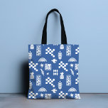 Abstrakt Geometric Bird Floral Blue Girly Chic Tasche<br><div class="desc">Die abstrakt Geometric Bird Floral Blue Girly Chic Tote Bag bietet eine stilvolle moderne,  abstrakt-weiß-groovy geometrische,  Retro-Matisse Blüte mit Regenbogen und Vögeln in Blau und Weiß. Perfekt zum Geburtstag,  Muttertag,  Weihnachtsgeschenke,  Feiern und vieles mehr. Erstellt von Evco Studio www.zazzle.com/store/evcostudio</div>
