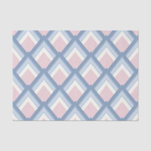 Abstrakt geometrisch, blau, rosa und weiß seidenpapier
