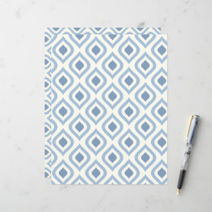 Abstrakt geometrisch, blau und weiß