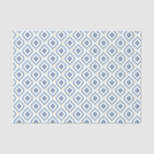 Abstrakt geometrisch, blau und weiß seidenpapier