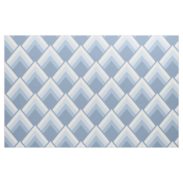 Abstrakt geometrisch, blau und weiß stoff (Fat Quarter (45,7 x 55,9 cm))