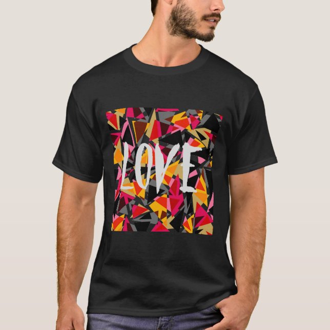 Abstrakt, geometrisch, dreieckig, geometrisch T-Shirt (Vorderseite)