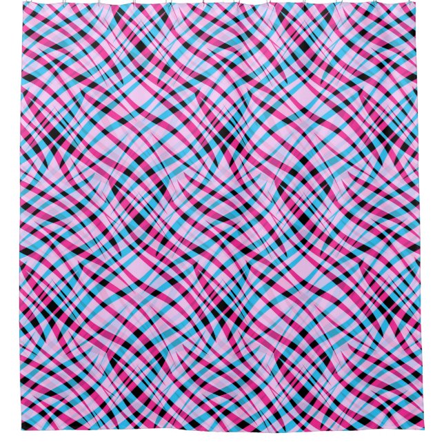 Abstrakt, geometrisch duschvorhang (Vorderseite)
