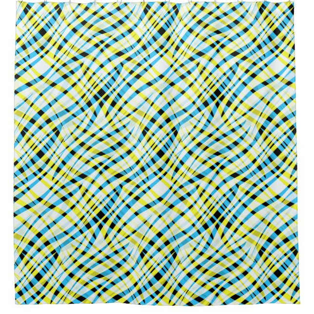 Abstrakt, geometrisch duschvorhang (Vorderseite)