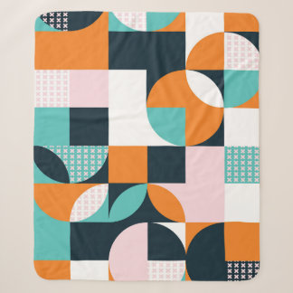 Abstrakt Geometrisch: Farbiger 3D-Effekt. Sherpadecke