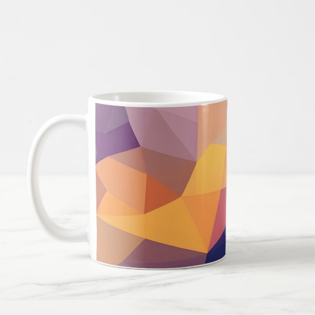 Abstrakt Geometrisch Kaffeetasse (Links)