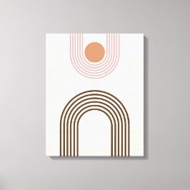 Abstrakt Geometrisch Minimalistisch Mitte Jahrhund Leinwanddruck
