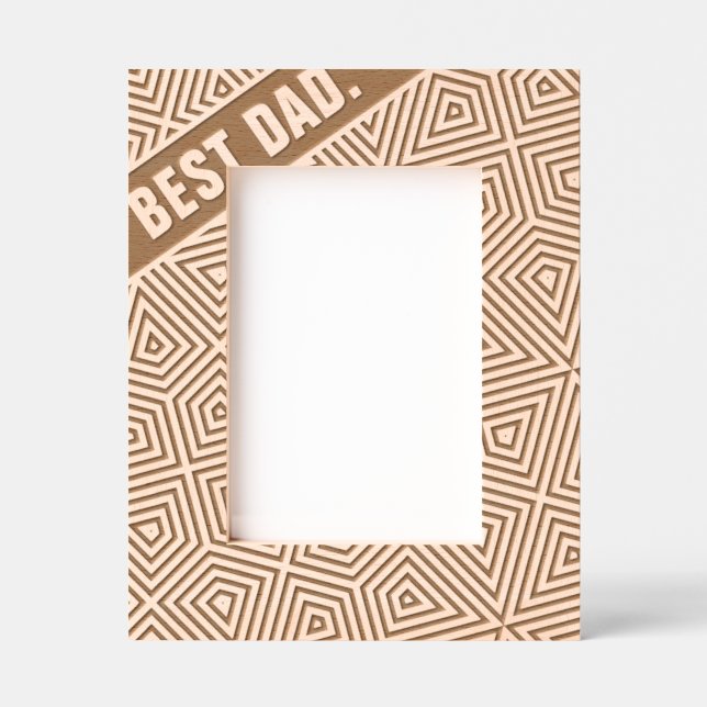 Abstrakt Geometrisch Moderner Cooler Spaß Maßgesch Geätzte Rahmen (Vorderseite)