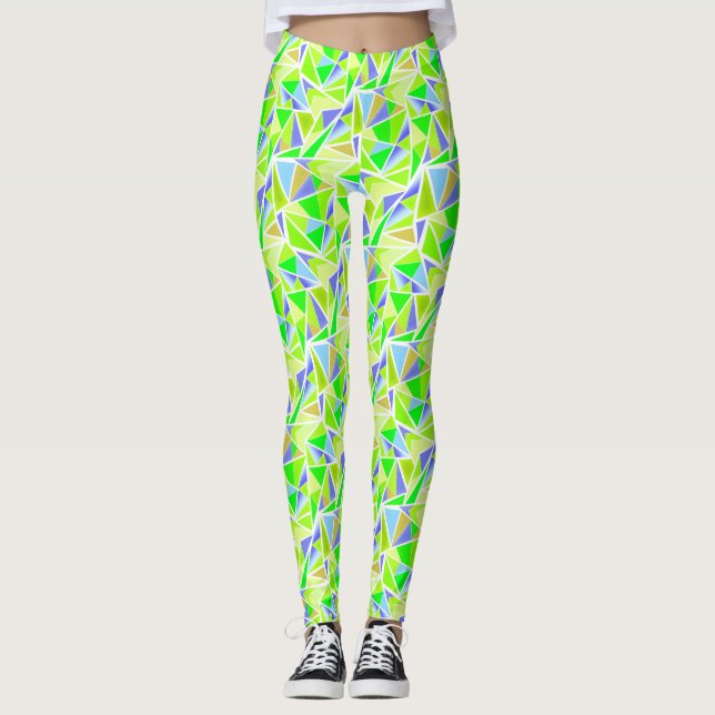 Abstrakt , geometrisch , polygonal leggings (Vorderseite)