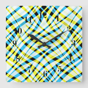 Abstrakt, geometrisch quadratische wanduhr