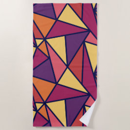 Abstrakt geometrisch strandtuch