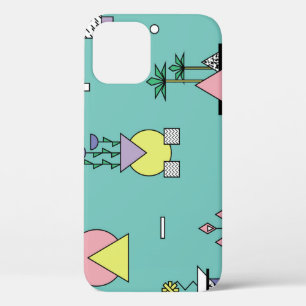 Abstrakt geometrisch, Vasen Pflanze Memphis Stil. Case-Mate iPhone Hülle