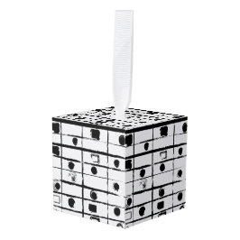 abstrakt geometrisch würfelornament
