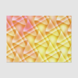 Abstrakt geometrische Geometrie in Orange, Rosa un Seidenpapier