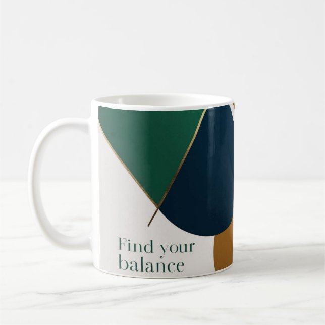 Abstrakt Geometrische Kunst Moderne Kaffeetasse Ta (Links)