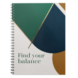 Abstrakt Geometrische Kunst Moderne Notebook-Spira Notizblock